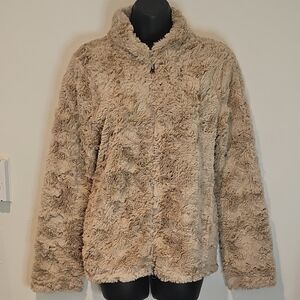 Dylan Stylish, Cozy, Warm Soft Tan Teddy Jacket Meduim Great Preloved Cond